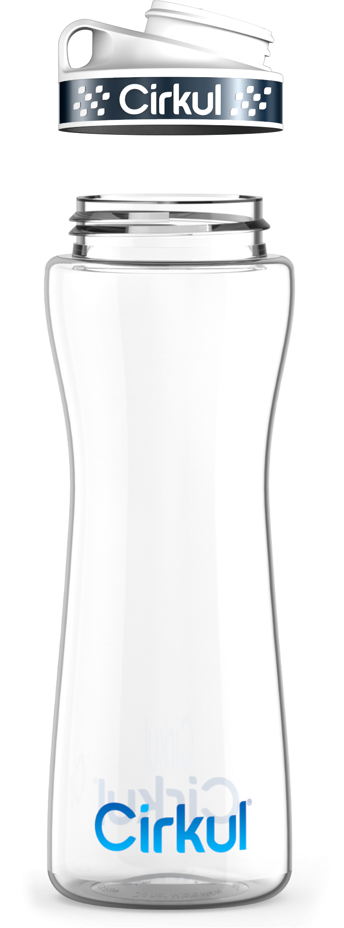 Custom 22oz. Plastic Bottle & Comfort Grip Lid