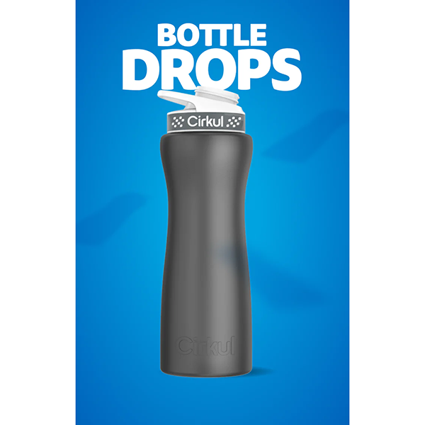 Limited Edition: 22oz. Dark Titanium Stainless Steel Bottle & Lid